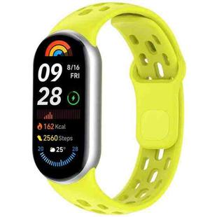 For  Xiaomi Smart Band 10 / 9 / 8 Honeycomb Hole Breathable TPU Watch Band(Green)