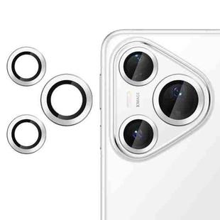 For Huawei Pura 80 Pro / Pro+ Kalebol No Flicker Ultra-Thin Individual Camera Lens Tempered Glass Film(Silver)