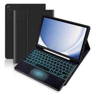For Samsung Galaxy Tab S8 / S7 Touch Bluetooth Colorful Backlit Keyboard Case(Black)