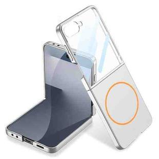 For Samsung Galaxy Z Flip7 5G Ultra-thin All-inclusive MagSafe Foldable Phone Case(Gray)