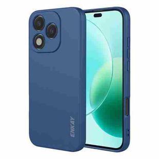 For Honor 400 Lite ENKAY Hat-Prince Liquid Silicone Shockproof Soft Phone Case(Dark Blue)