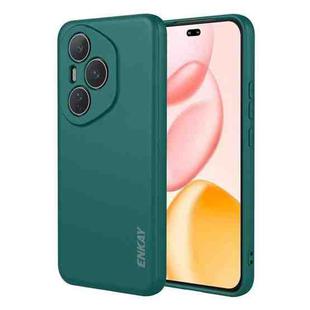 For Honor 400 Pro Global ENKAY Hat-Prince Liquid Silicone Shockproof Soft Phone Case(Dark Green)