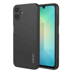 For Samsung Galaxy A07 ENKAY Liquid Silicone Soft Shockproof Phone Case(Black)