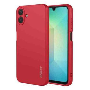 For Samsung Galaxy A07 ENKAY Liquid Silicone Soft Shockproof Phone Case(Red)