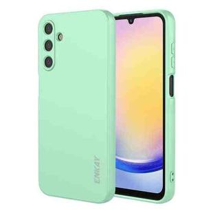 For Samsung Galaxy A25 5G ENKAY Liquid Silicone Soft Shockproof Phone Case(Light Green)