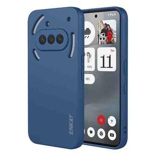 For Nothing Phone 3a ENKAY Liquid Silicone Soft Shockproof Phone Case(Dark Blue)