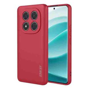 For Redmi Note 14 Pro+ 5G Global ENKAY Liquid Silicone Soft Shockproof Phone Case(Red)