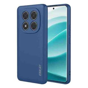 For Redmi Note 14 Pro 5G Global ENKAY Liquid Silicone Soft Shockproof Phone Case(Dark Blue)