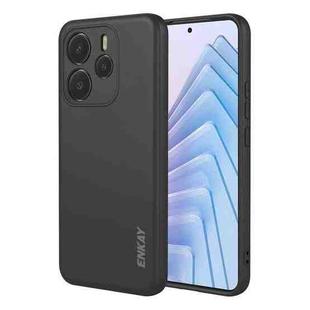 For Redmi Note 14 4G 164mm Global ENKAY Liquid Silicone Soft Shockproof Phone Case(Black)