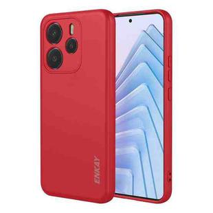For Redmi Note 14 4G 163mm Global ENKAY Liquid Silicone Soft Shockproof Phone Case(Red)
