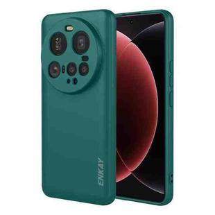 For Xiaomi 15 Ultra ENKAY Liquid Silicone Soft Shockproof Phone Case(Dark Green)