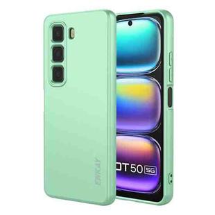 For Infinix Hot 50 4G ENKAY Liquid Silicone Soft Shockproof Phone Case(Light Green)