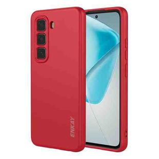 For Infinix Hot 50 Pro 4G ENKAY Liquid Silicone Soft Shockproof Phone Case(Red)