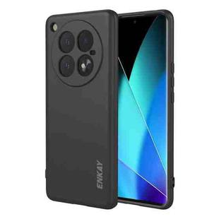 For Infinix Zero 40 4G ENKAY Liquid Silicone Soft Shockproof Phone Case(Black)