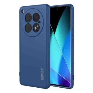 For Infinix Zero 40 4G ENKAY Liquid Silicone Soft Shockproof Phone Case(Dark Blue)
