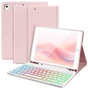 For iPad Air 11 2024 / 2025 Magnetic Bluetooth Color Keyboard Case(Cherry Pink)
