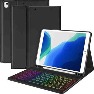 For iPad Air 2022 / 2020 10.9 Magnetic Bluetooth Color Keyboard Case(Premium Black)