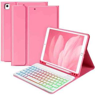 For iPad Air 2022 / 2020 10.9 Magnetic Bluetooth Color Keyboard Case(Begonia Red)