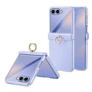 For Samsung Galaxy Z Flip7 5G Starry  Case-film Integrated Shockproof Phone Case(Purple)