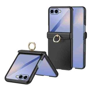 For Samsung Galaxy Z Flip7 5G Starry  Case-film Integrated Shockproof Phone Case(Black)