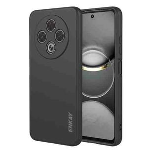 For Tecno Spark 30 4G ENKAY Liquid Silicone Soft Shockproof Phone Case(Black)