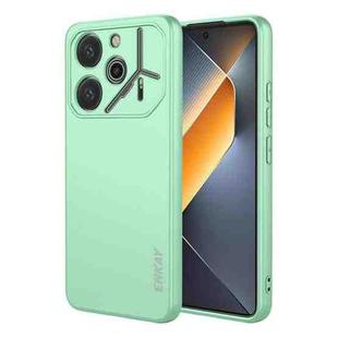 For Tecno Pova 6 4G ENKAY Liquid Silicone Soft Shockproof Phone Case(Light Green)