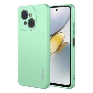 For Tecno Spark Go 1 / Pop 9 ENKAY Liquid Silicone Soft Shockproof Phone Case(Light Green)