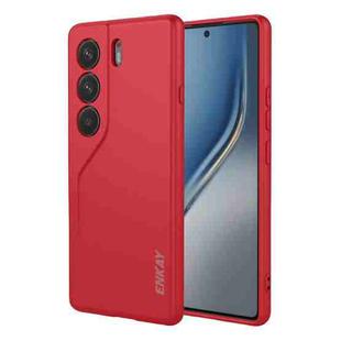 For Tecno Camon 40 4G ENKAY Liquid Silicone Soft Shockproof Phone Case(Red)