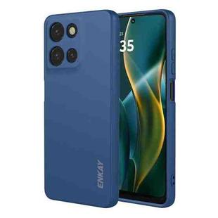 For Motorola Moto G Play 2025 / G 5G 2025 ENKAY Liquid Silicone Soft Shockproof Phone Case(Dark Blue)