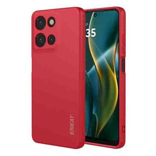 For Motorola Moto G Play 2025 / G 5G 2025 ENKAY Liquid Silicone Soft Shockproof Phone Case(Red)