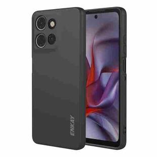 For Motorola Moto G Power 5G 2025 ENKAY Liquid Silicone Soft Shockproof Phone Case(Black)