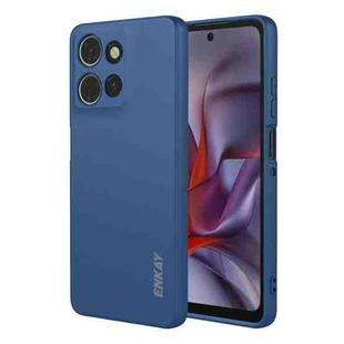 For Motorola Moto G Power 5G 2025 ENKAY Liquid Silicone Soft Shockproof Phone Case(Dark Blue)