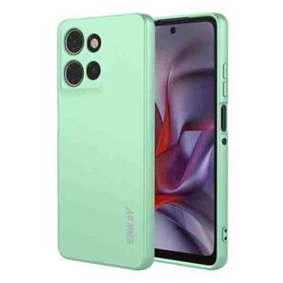 For Motorola Moto G Power 5G 2025 ENKAY Liquid Silicone Soft Shockproof Phone Case(Light Green)
