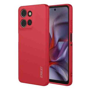 For Motorola Moto G Power 5G 2025 ENKAY Liquid Silicone Soft Shockproof Phone Case(Red)