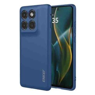 For Motorola Edge 5G 2025 ENKAY Liquid Silicone Soft Shockproof Phone Case(Dark Blue)