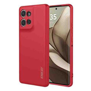 For Motorola Edge 50 5G ENKAY Liquid Silicone Soft Shockproof Phone Case(Red)