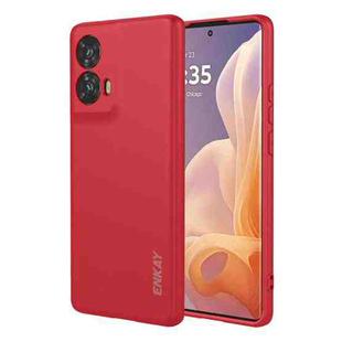For Motorola Edge 50 Fusion 5G ENKAY Liquid Silicone Soft Shockproof Phone Case(Red)