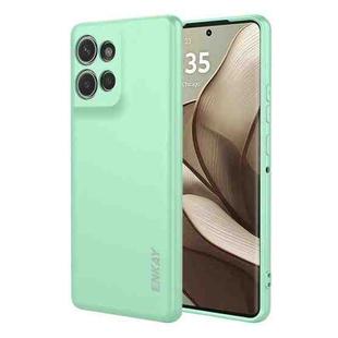 For Motorola Edge 50 Neo ENKAY Liquid Silicone Soft Shockproof Phone Case(Light Green)