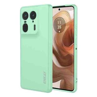 For Motorola Edge 50 Ultra 5G ENKAY Liquid Silicone Soft Shockproof Phone Case(Light Green)