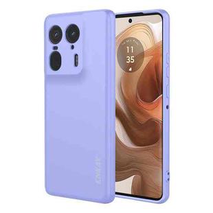 For Motorola Edge 50 Ultra 5G ENKAY Liquid Silicone Soft Shockproof Phone Case(Purple)