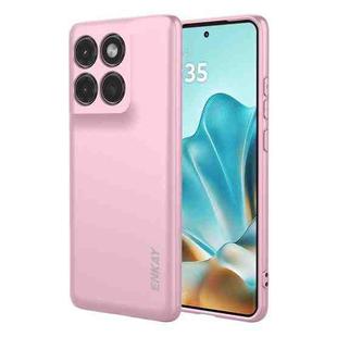 For Motorola Edge 60 / Edge 60 Fusion 5G ENKAY Liquid Silicone Soft Shockproof Phone Case(Pink)