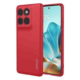 For Motorola Edge 60 / Edge 60 Fusion 5G ENKAY Liquid Silicone Soft Shockproof Phone Case(Red)