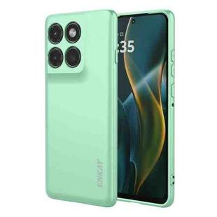 For Motorola Edge 60 Pro 5G ENKAY Liquid Silicone Soft Shockproof Phone Case(Light Green)