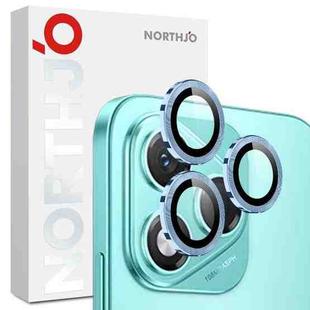 For Honor 400 Lite Global NORTHJO Camera Lens Protector CD Metal Ring Tempered Glass Film(Blue)
