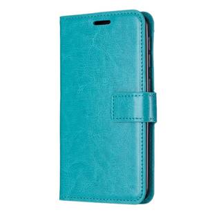 Crazy Horse Texture Horizontal Flip Leather Case with Holder & Card Slots & Wallet & Photo Frame for Galaxy S10(blue)