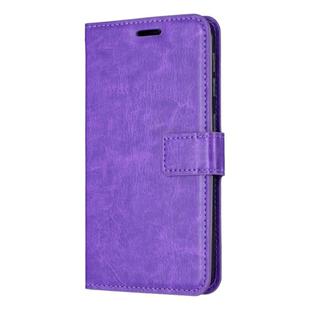 Crazy Horse Texture Horizontal Flip Leather Case with Holder & Card Slots & Wallet & Photo Frame for Galaxy S10(purple)