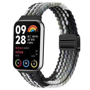 For Xiaomi Smart Band 9 Pro / Redmi Watch 5 Slim Magnetic Buckle Braided Loop Watch Band(Black Cochineal)