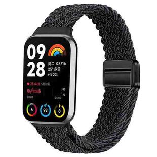 For Xiaomi Smart Band 9 Pro / Redmi Watch 5 Slim Magnetic Buckle Braided Loop Watch Band(Graphite Black)