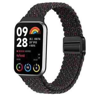 For Xiaomi Smart Band 9 Pro / Redmi Watch 5 Slim Magnetic Buckle Braided Loop Watch Band(Starlight Black)