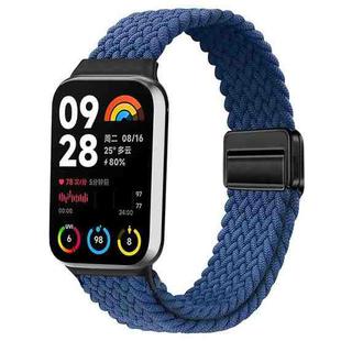 For Xiaomi Smart Band 9 Pro / Redmi Watch 5 Slim Magnetic Buckle Braided Loop Watch Band(Cold Navy Blue)